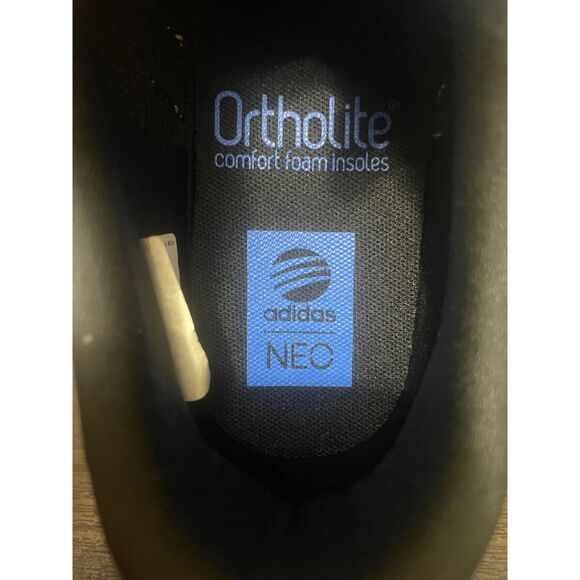 Adidas Black Sneakers Neo Label 3-Stripes Foam Insoles US Size 7 Male New - Picture 12 of 12